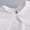 Women Sweet Doll Lapel Fake Collar Sweater Blouse Tops Shirt Detachable Collar Removable Half Shirt False Collar Decorative
