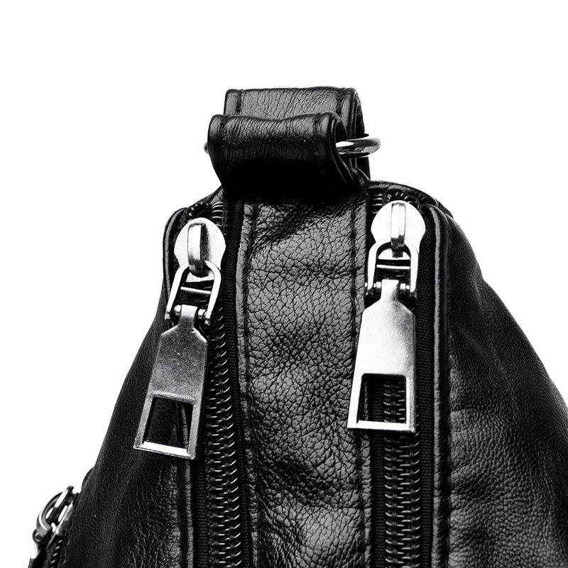 Women's Soft Leather Large Capacity Shoulder Bag Crossbody Bag for Middle-Aged Mother Bag