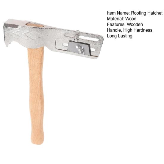 Молоток для гипсокартона, топор с деревянной ручкой, высокая твердость, легкий многофункциональный магнит, кровельный топор, инструмент для ремонта