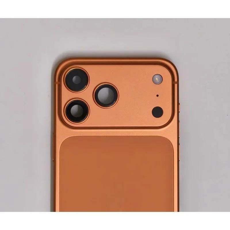 BANERYPAK Запчасти DIY Рамка для переделки Для iPhone 12 Pro Преобразовать в 17 Pro Заднее стекло Корпус крышки аккумулятора Замена