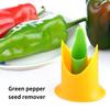 2 шт. Устройство для удаления сердцевины Легко чистить Простота в эксплуатации Удобная ручка Прочный антидеформируемый Удаление семян ABS Многоразовый инструмент для удаления сердцевины перца, перца, томатов