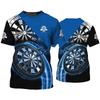 Cool Design Darts League T-shirt Men's Sport T-shirt 3D Darts Gift Print Fun Kids for Boys and Girls