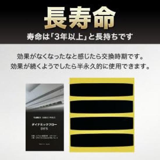 Toa System Создайте Динамичный Поток DFS Автоаксессуары Улучшение Охлаждения Кондиционера Срок Службы Дезодорирующие Наклейки 4 + 3 года (10x55мм Черный,