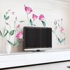 Flower Wall Decal Removable Peel And Stick PVC Stickers Colorful Rose/Morning Glory Floral Wall Murals Decor for Bedroom Living Room Nursery