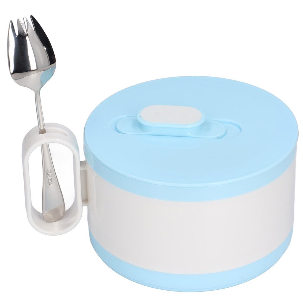 Stainless Steel Ramen Bowl Double Insulation Instant Noodle Bowl with Lid for Office Worker