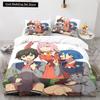 Darling In the Franxx Anime Duvet Cover Set with Pillow Covers Polyester Teens Kids Bedding Set Full Queen King Size Bed Linen