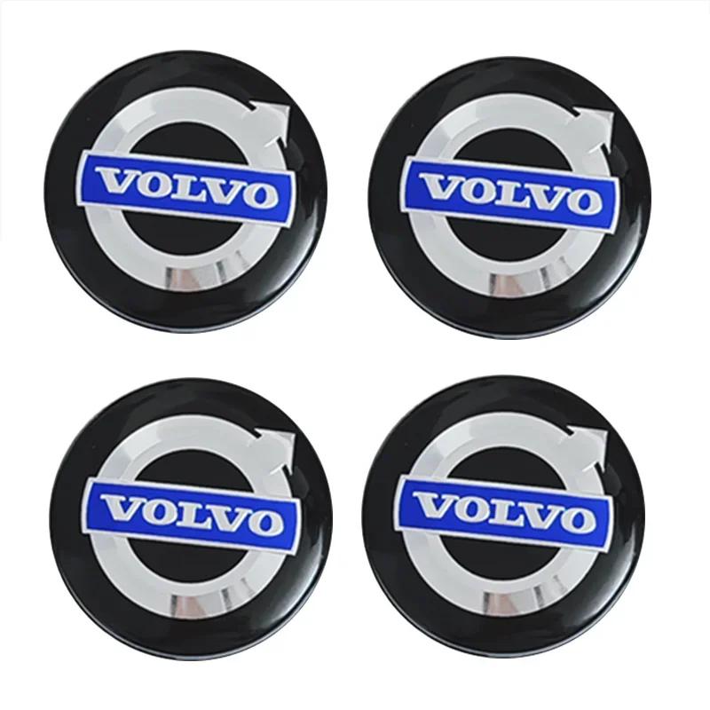 4Pcs Car Wheel Center Hub Cap Tire Rim Cover For Volvo ES90 EC40 EX40 EM90 XC90 V90 V60 XC60 V40 S80 S60 S90 C40 XC40 V70 XC70