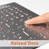 Braille letter-numbered teaching board with bumps 12x18.4 cm Braille teaching aids Braille board with bumps