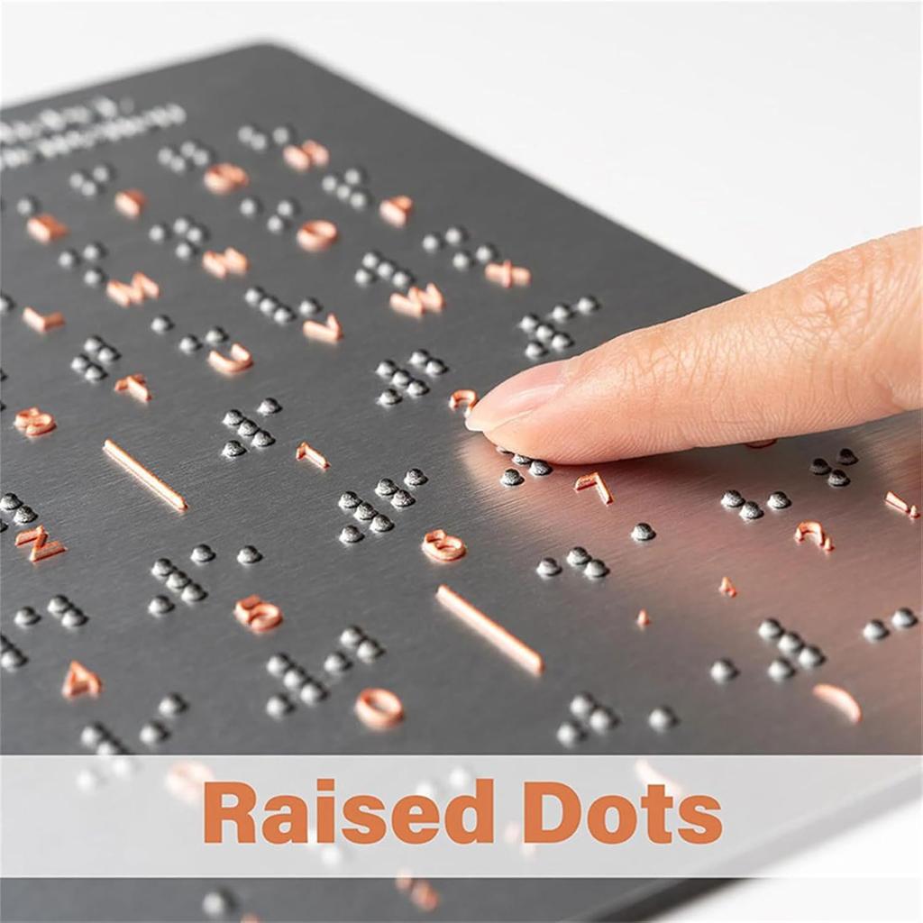 Braille letter-numbered teaching board with bumps 12x18.4 cm Braille teaching aids Braille board with bumps