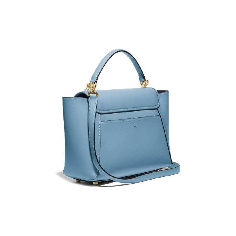 Coach Courier Leather Tote Bag Large Women handbags Blue 88348-B4PTW