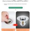Универсальный сливной фильтр Rebound Drain Plug для раковины, выдвижной хромированный фильтр для раковины с улавливателем волос, сливной заглушка для раковины в ванной комнате, легко нажимаемый тип