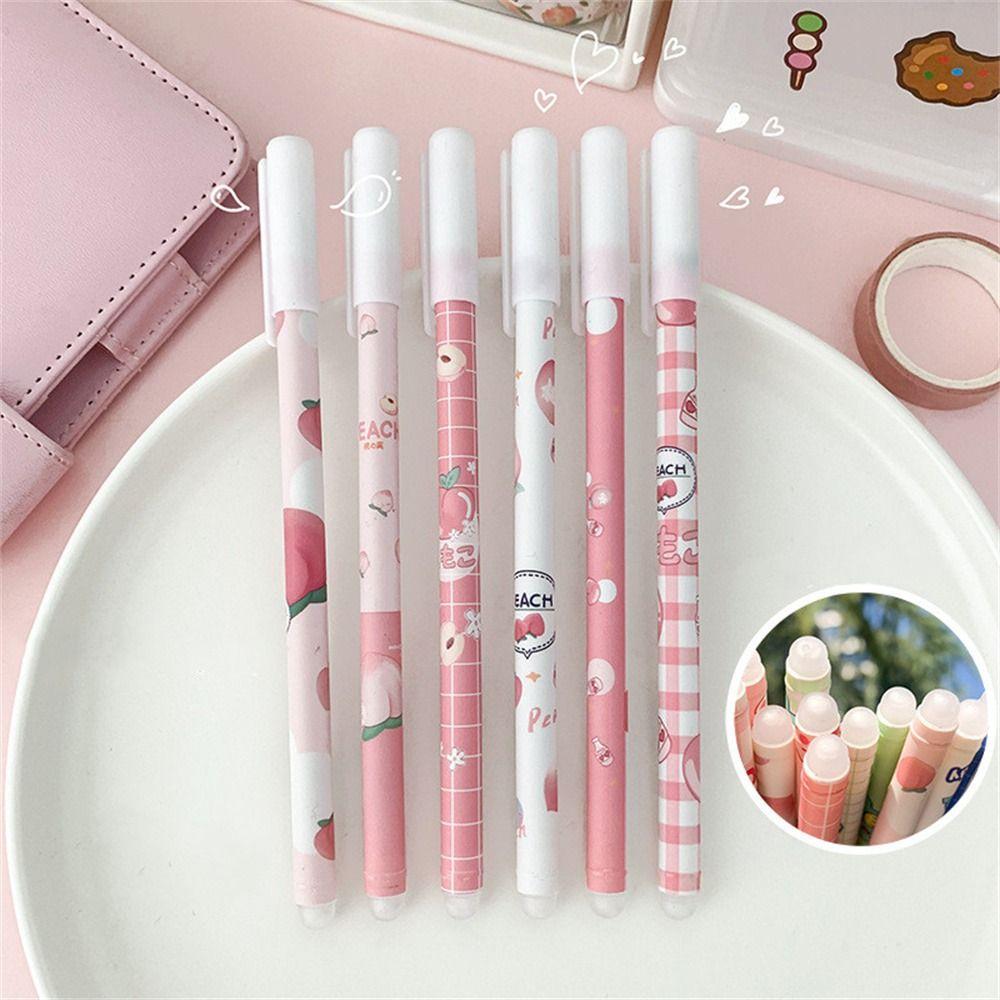Washable Handle Press Pen Cartoons 0.5mm Erasable Pen Student Pen Neutral Erasable Pen Gel Pens