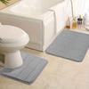 Yousheng 2 шт./комплект коврик для ванной комнаты с нескользящей подошвой 40x60 см 40x50 см коралловый бархат U-образный квадратный коврик для ванной комнаты