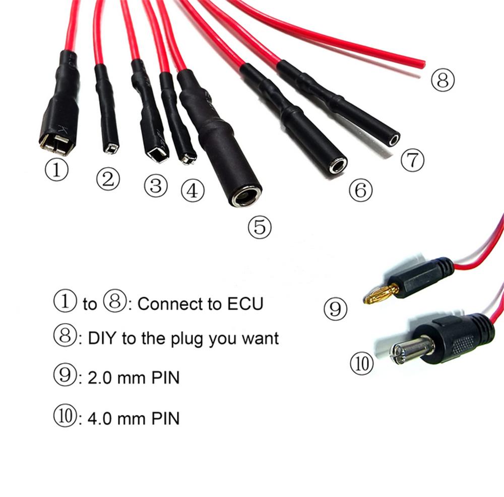 WOYO 8-контактные переходные кабели ЭБУ для автомобильного диагностического осциллографа, линейный кабель