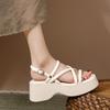 Ladies Retro Casual Platform Sandals