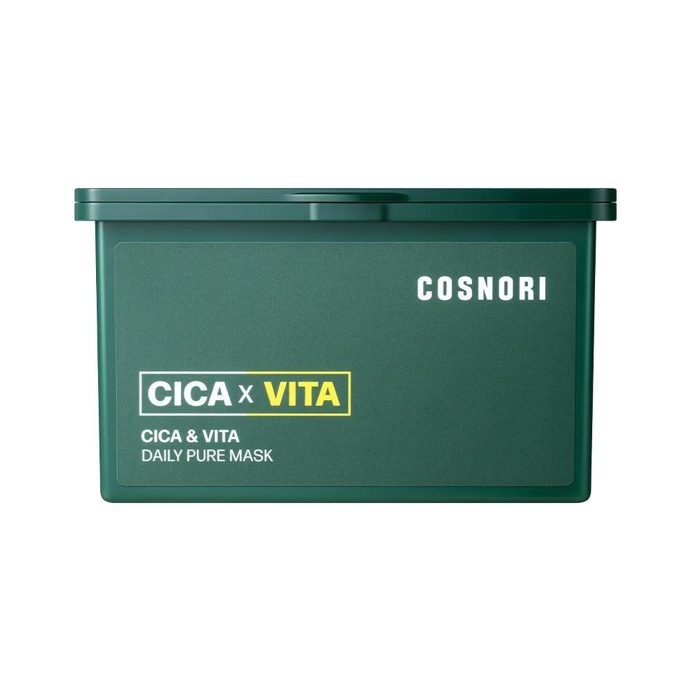 COSNORI Daily Mask Cica Vita Soothing Brightening 350ml 30 Sheets Hydrating Mask Daily Skincare