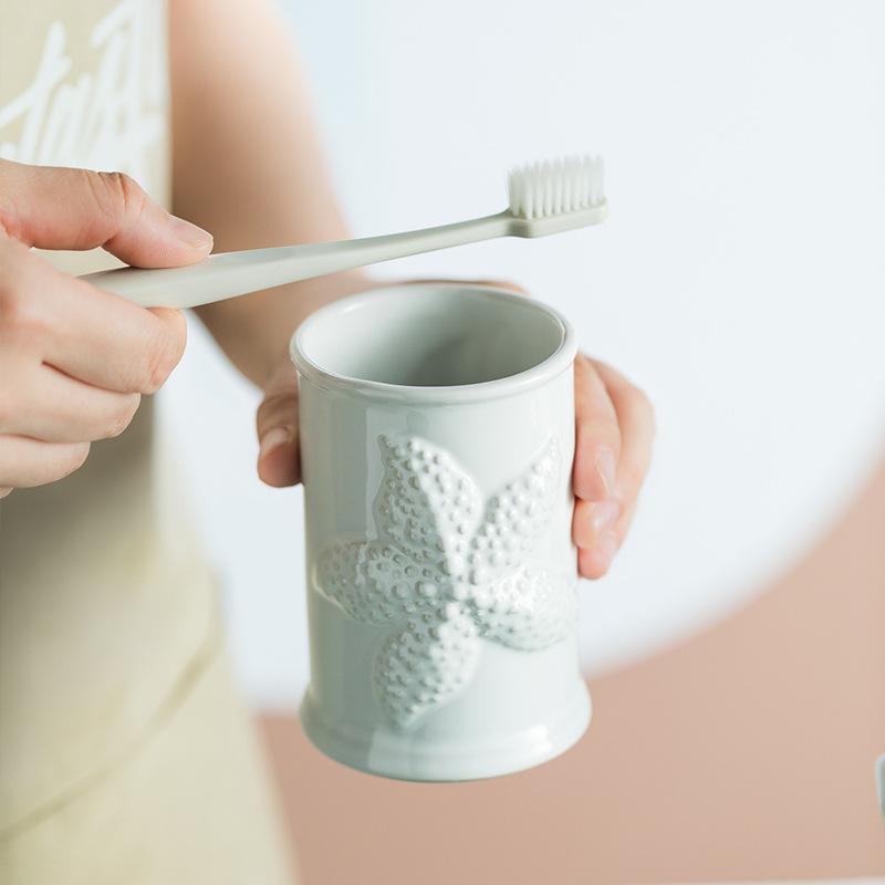 Европейская Морская Звезда Аксессуары для Ванной Комнаты Бытовая Морская Звезда Керамический Стакан для Мытья Диспенсер для Мыла Мыльница Организатор для Ванной Комнаты Новый