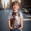 2024 Summer 4-14 Years Children's Kids Cool Boy Cute Girls Lightweight and Breathable Attack On Titan Print T-Shirt Tops