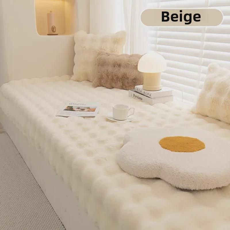 «Кремовый плюшевый ковер с изображением кролика для спальни, гостиной и других комнат»