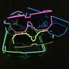 Bar Supplies Glowing Led Light Up Glasses LED Luminous Glasses Glowing Sunglasses Mosaic Glasses