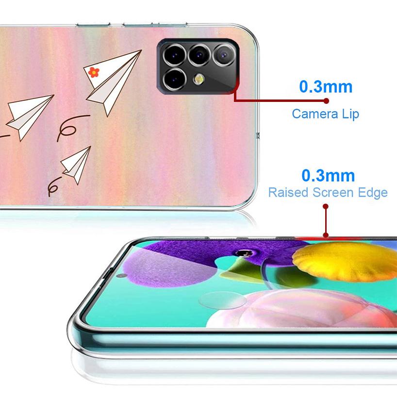 Бумажный Самолет Самолет Летать Чехол для Телефона Для Samsung Galaxy A17 A37 A57 A16 A26 A36 A56 A15 A25 A35 A55 A14 A24 A34 A54 A13 A23 A33 A