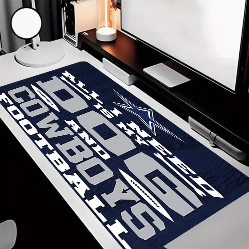 Dallas Cowboys Theme Premium Non-slip Mouse Pad with Stitched Edges,Durable Rubber Material,for Desktop & Gaming Great Gifts