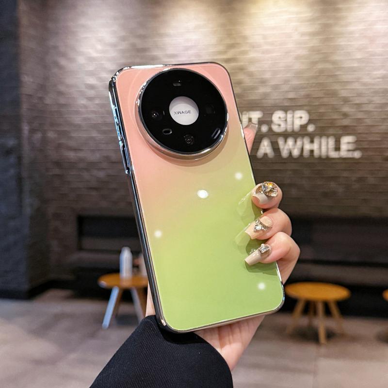 Применимо к чехлу для мобильного телефона Huawei Mate11 ProMax, стекло с градиентным изменением, всестороннее покрытие 11 линз, 11 противоударный чехол