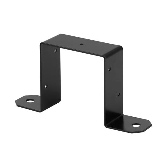 Кронштейны для столбов ограждения из нержавеющей стали, устойчивые к коррозии, простая установка, широко используемый сверхпрочный U-образный кронштейн с порошковым покрытием