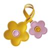 Контрастный брелок для сумки в виде цветка, креативный брелок для ключей в виде подсолнуха из ПУ кожи, аксессуар для сумки