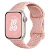 Original Sport Strap for Apple Watch Band Ultra 2 49mm 45mm 44mm 42mm 38mm Colored Particles Rubber Band for IWatch 9 8 7 6 5 SE