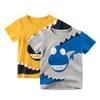 27Kids Children's Short-Sleeved Dinosaur T-Shirt - Korean Version Children's Clothing for Summer
