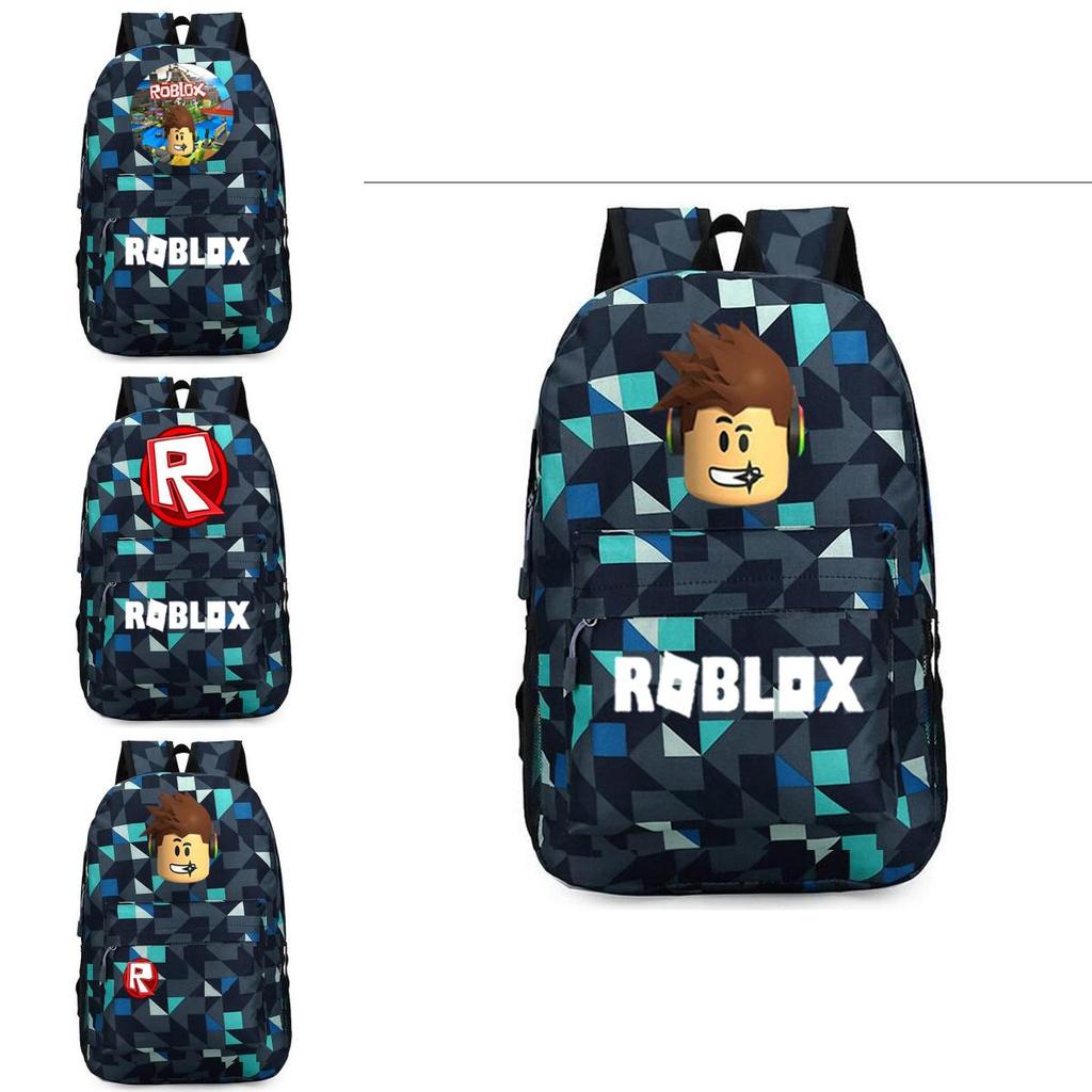 Стильный рюкзак Roblox для детей с ярким мультяшным рисунком и большим объемом