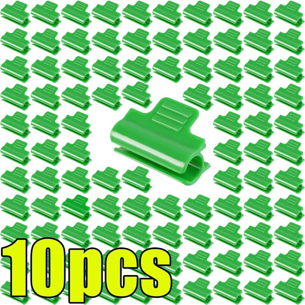 Зажимы для дуг туннеля для растений для фиксации тепличных аксессуаров с изоляционной пленкой, для поддержки корней и стеблей растений, зеленые зажимы