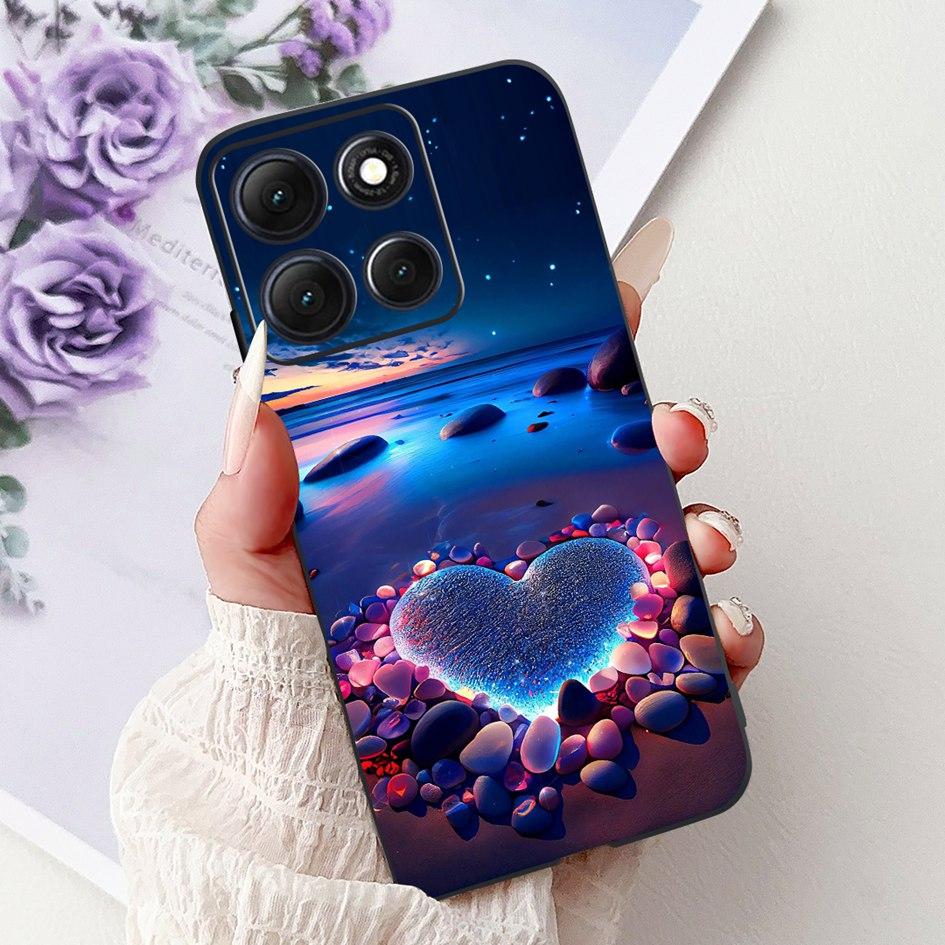 Для Motorola Moto G86 Power 5G Чехол Новый Модный Цветок Бамбук Кошка Мультфильм Мягкий Силикон Задняя Крышка Для Moto G86 Power 2025 Coque