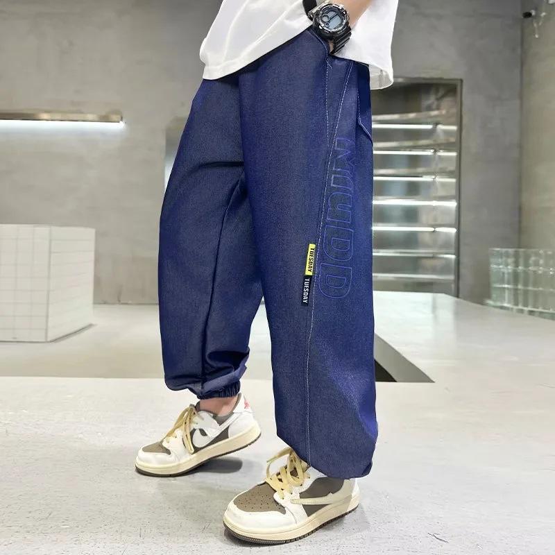 2024 Boys' Light Jeans: Spring/Autumn Street-Style Casual Trousers for Kids