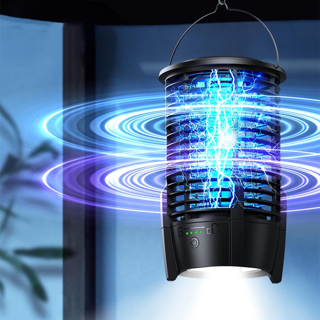 Эффективная лампа от комаров Мгновенное уничтожение Технология электросети Отпугиватель комаров Перезаряжаемые мухи