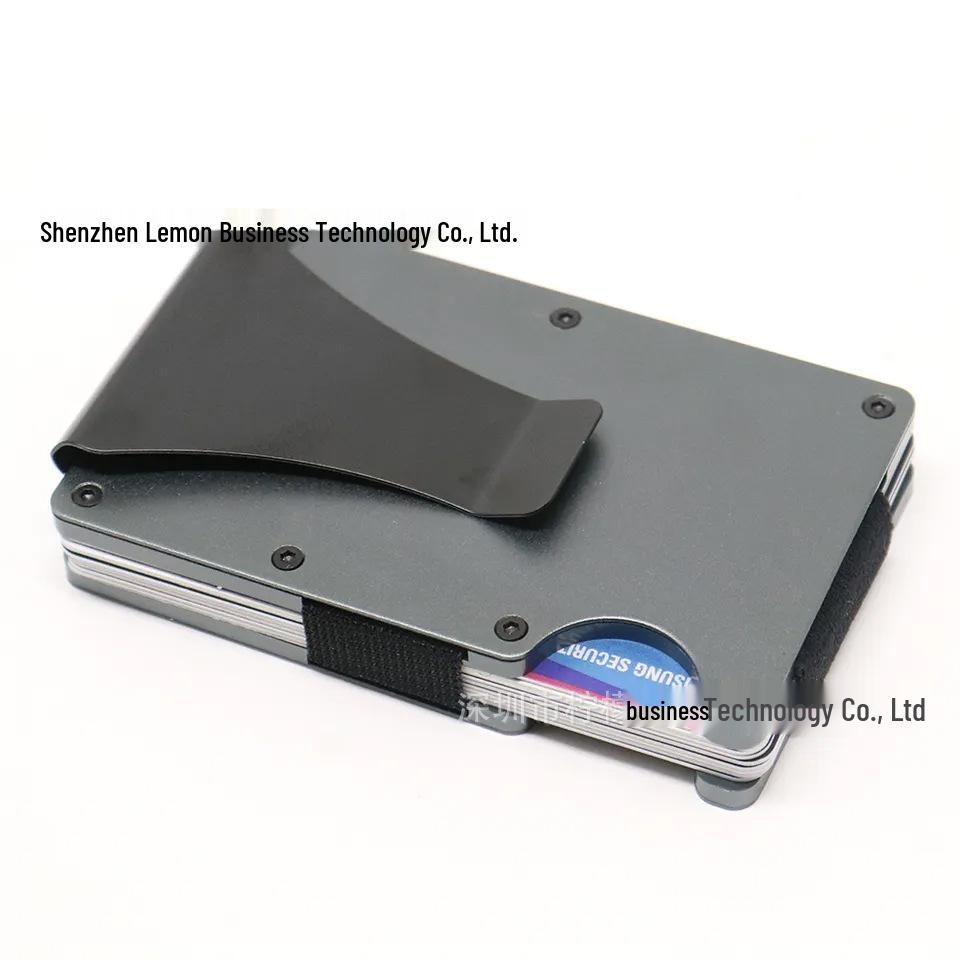Ultra-Thin RFID Aluminum Alloy Anti-Theft Card Holder Wallet