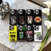 Панк Чехол для телефона с изображением группы N-Nofx-X Для iPhone17,16,15,14,13,12,11 Plus,Pro Max Черный Покрытие Серебряной Конфеткой