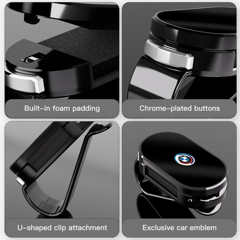 Car Sun Visor Eyewear Holder Sunglasses Clip For BMW I4 G20 X3 X5 F40 G26 F30 F10 E90 F20 E46 E60 E39 E36 G26 X7 Car Accessories EB1