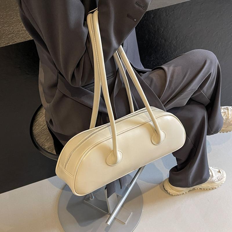 Красные сумки через подмышки для женщин, последние роскошные дизайнерские сумки, однотонные сумки из искусственной кожи во французском стиле для подмышек