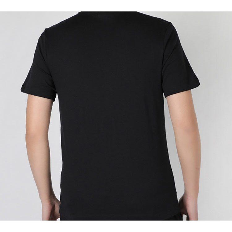 Nike T Shirts Men's Black Crew Neck Moderate Straight Fit CT6524-010
