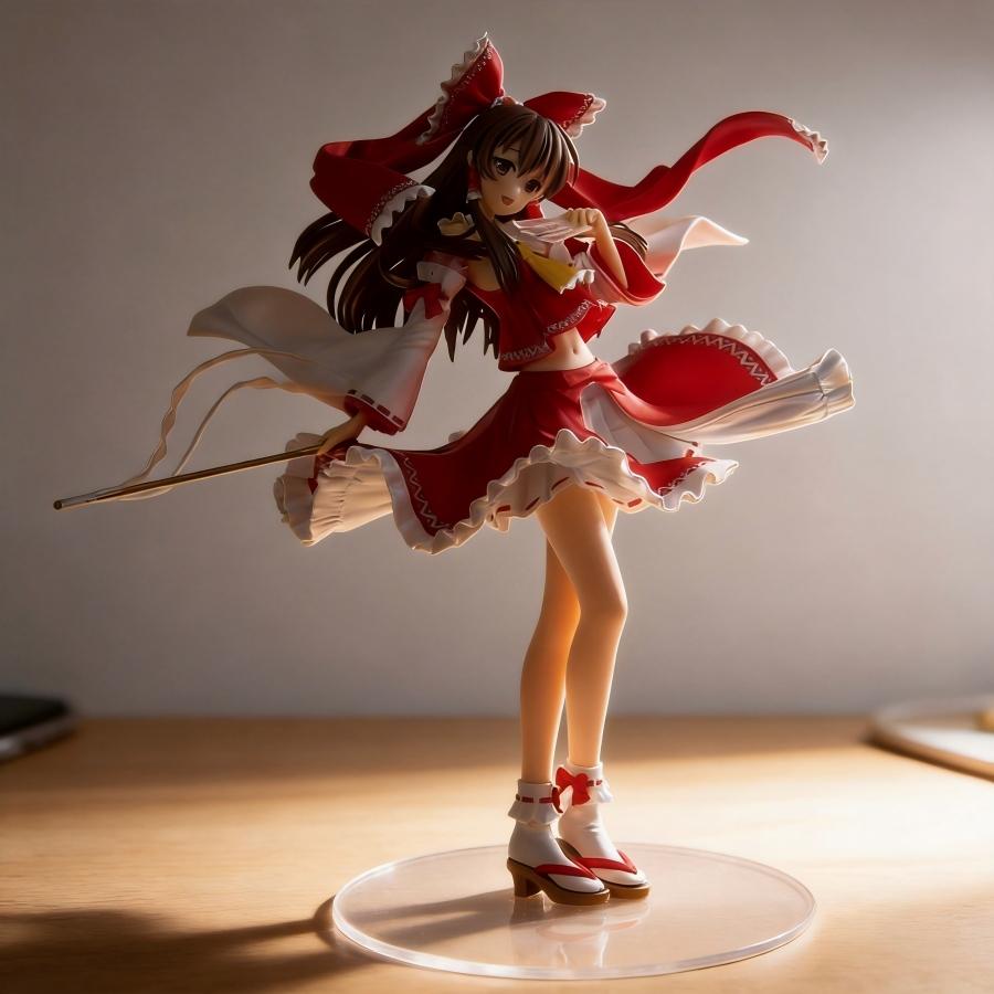 High Quality Touhou Project Hakurei Reimu Anime Figure 42cm Collection Model Desktop Decoration Ornament Gift for Fans
