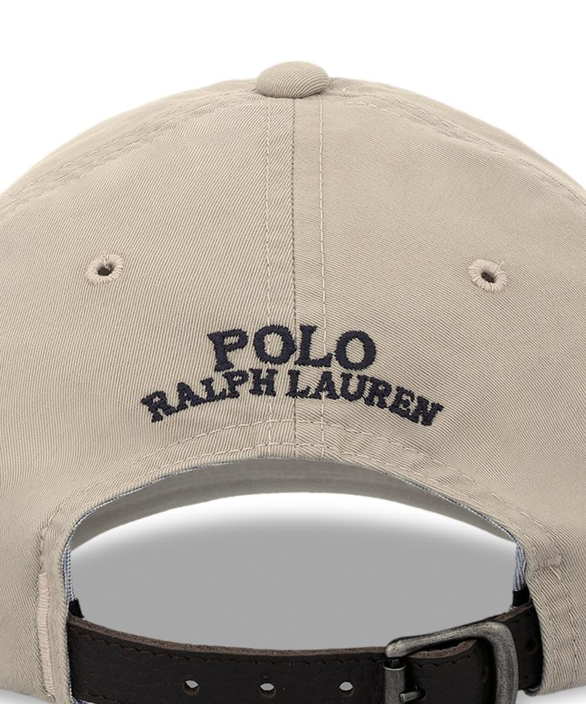 Кепка-бейсболка POLO RALPH LAUREN из эластичного хлопкового твила - Светло-бежевая