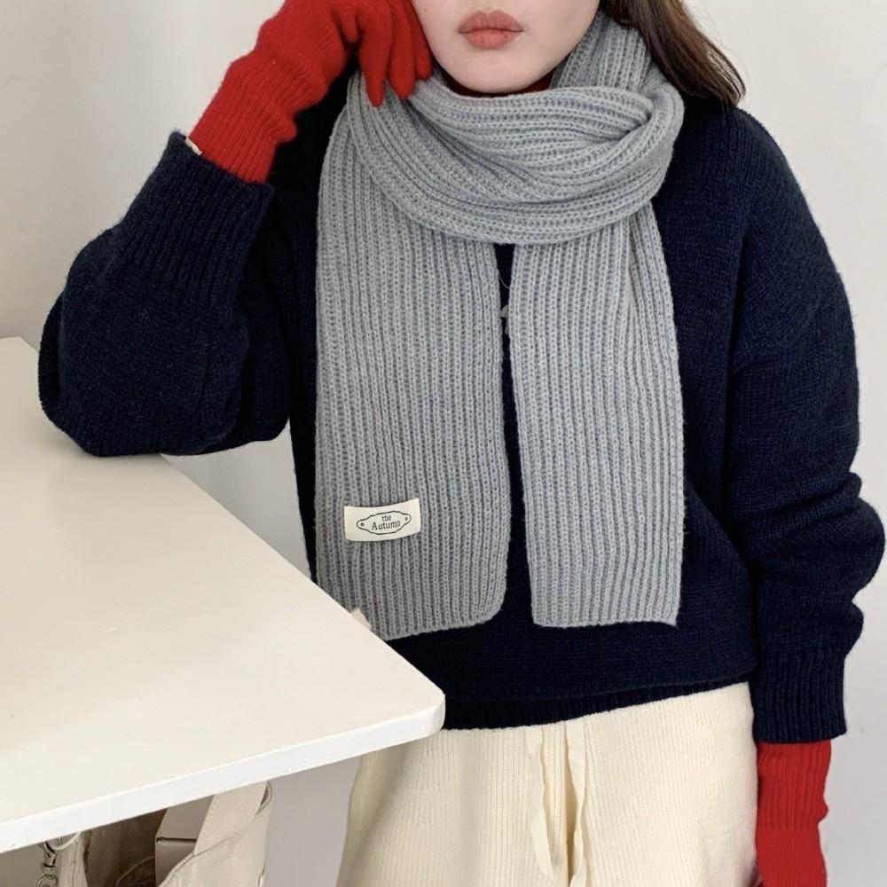 Thicken Women Knitted Scarf Windproof Long Scarves Vintage Wrap Shawls