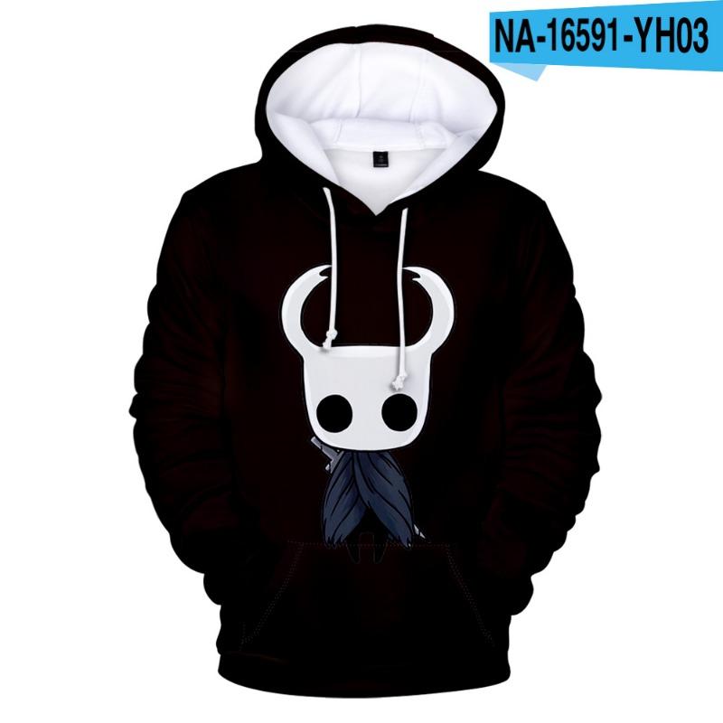 Худи Hollow Knight 2025 Винтажный Мерч Худи Мужские и Женские Хип-хоп Спортивный Пуловер Толстовка