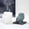 «Большая 3D-форма совы из силикона для изготовления ароматических свечей и гипсовых украшений своими руками»