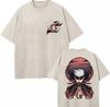 Washed Vintage Anime Jujutsu Kaisen Fushiguro Megumi Graphics Tshirts Male Manga Fashion Tshirt Men Casual Oversized T Shirts