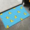 Cartoon Rubber Duck Floor Mat Flannel Rugs Soft Winter Warmth Floor Mat Thickened Non-Slip for Living Room Home Door Mat