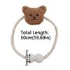 2Pcs Ins Cartoon Bear Curtain 3D Bear Curtain Tieback Window Curtain Buckles  Curtain Decor