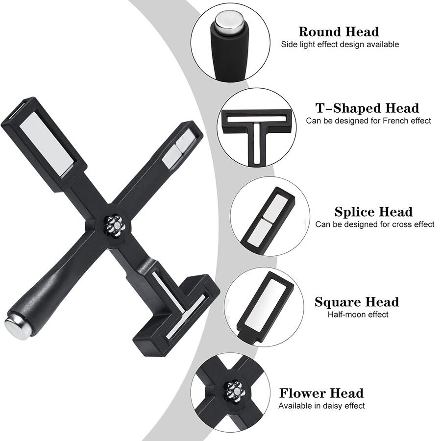 Сильный магнит 5 в 1 для магнитного геля для кошачьих глаз, маникюрного инструмента с магнитом для УФ-геля, дизайна ногтей